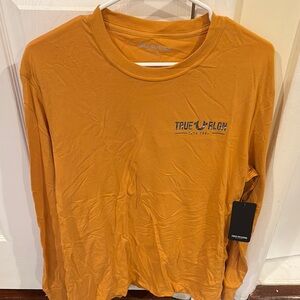 True Religion Mustard Long Sleeve Tee